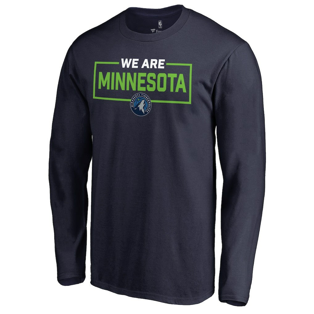 Minnesota Timberwolves We Are Iconic Collection Long Sleeve T-Shirt Navy - NBA