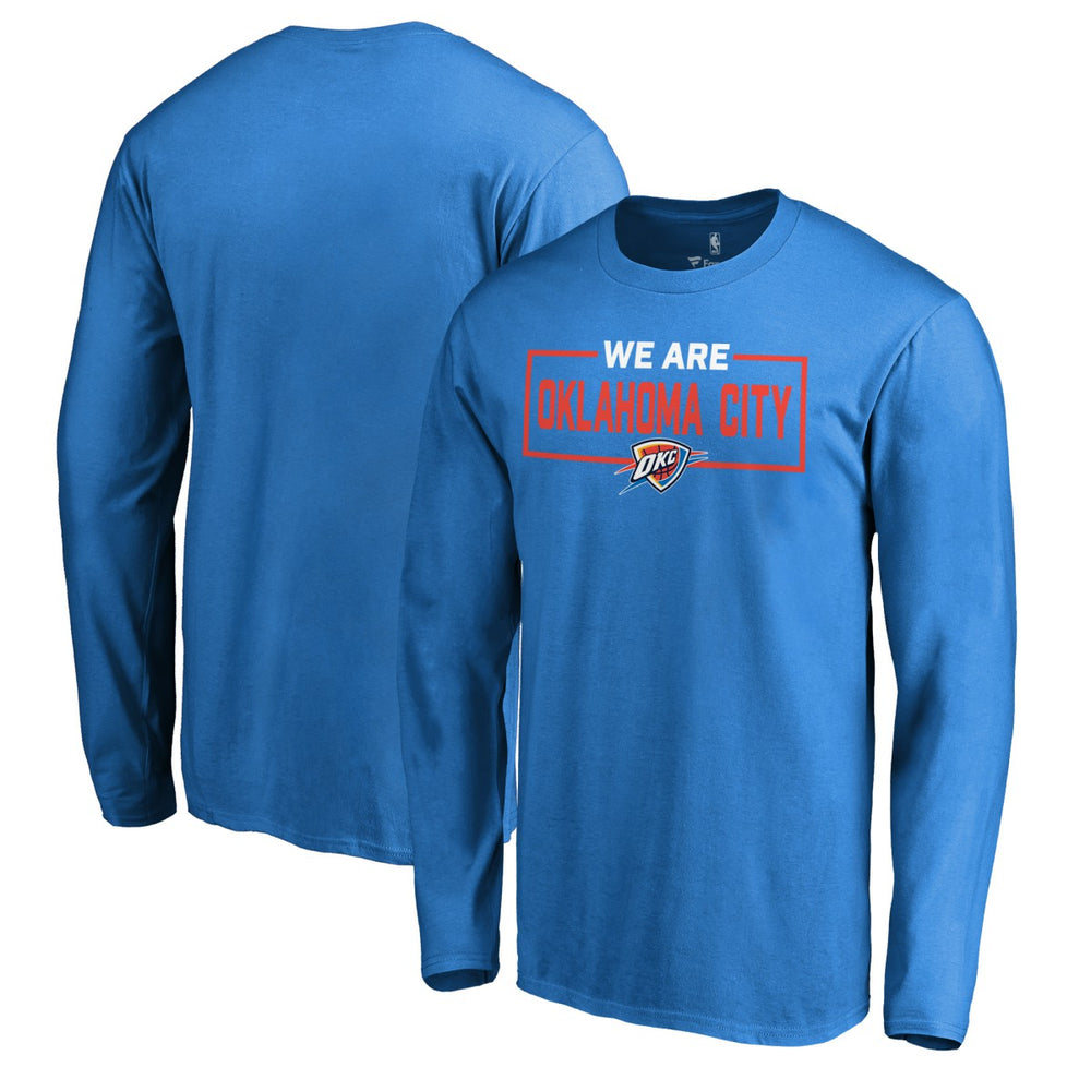 Oklahoma City Thunder We Are Iconic Collection Long Sleeve T-Shirt Blue - NBA