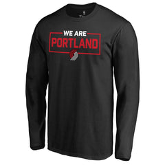 Portland Trail Blazers We Are Iconic Collection Long Sleeve T-Shirt Black - NBA