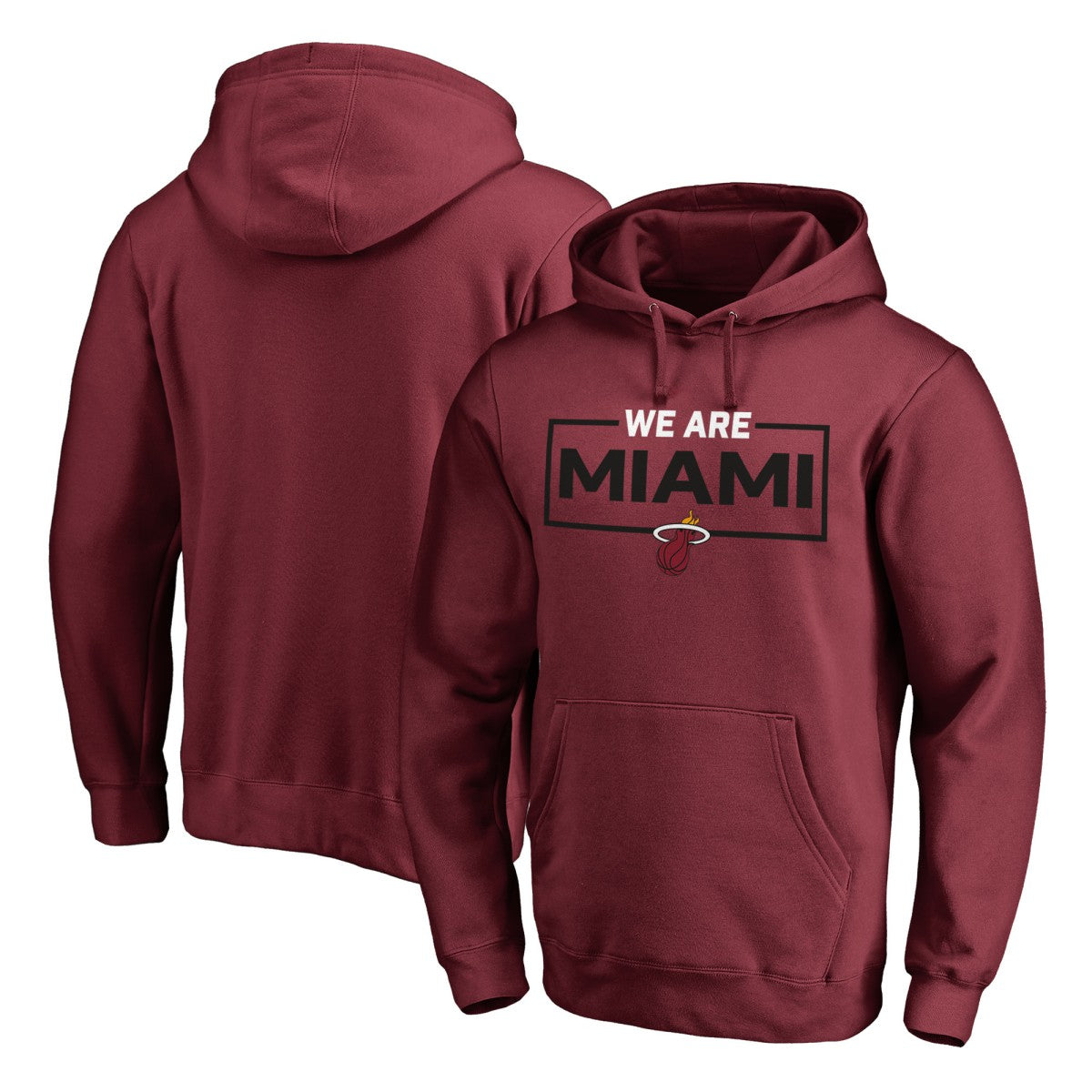 Miami Heat We Are Iconic Collection Pullover Hoodie Garnet - NBA