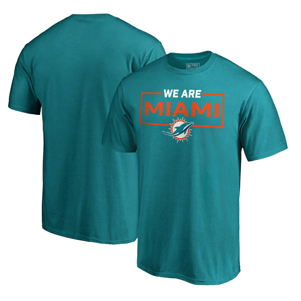Miami Dolphins We Are Icon T-Shirt Aqua | NFL