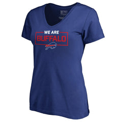Buffalo Bills Women's We Are Icon V-Neck T-Shirt Royal | NFL