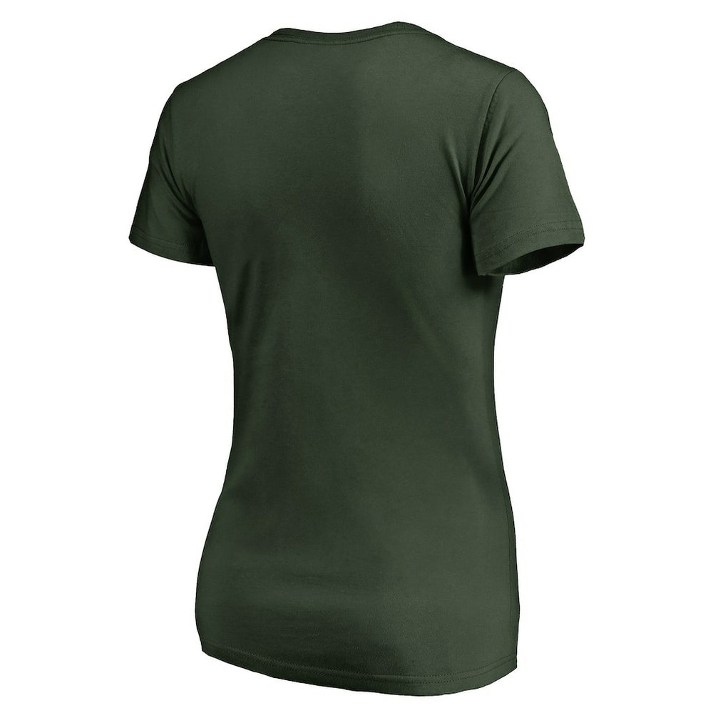 Green Bay Packers Women's We Are Icon V-Neck T-Shirt Green | NFL