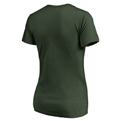 Green Bay Packers Women's We Are Icon V-Neck T-Shirt Green | NFL