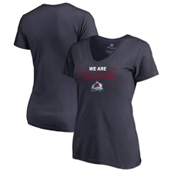 Colorado Avalanche Women's Iconic Collection V-Neck T-Shirt - Navy - NHL