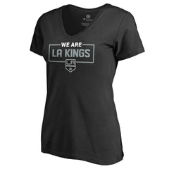 Los Angeles Kings Women's Iconic Collection V-Neck T-Shirt - Black - NHL