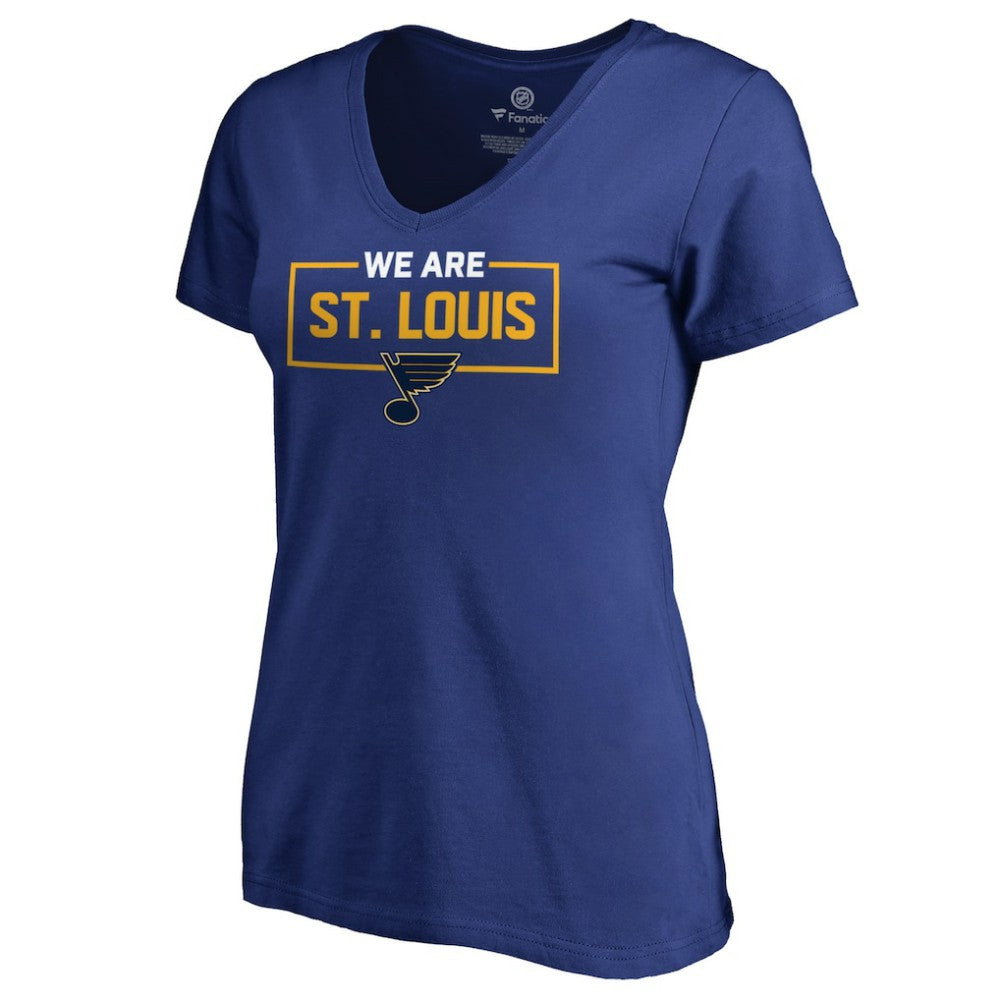 St. Louis Blues Women's Iconic Collection V-Neck T-Shirt - Blue - NHL