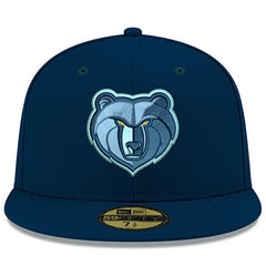 Memphis Grizzlies New Logo Team Color 59FIFTY Fitted Hat Blue - NBA