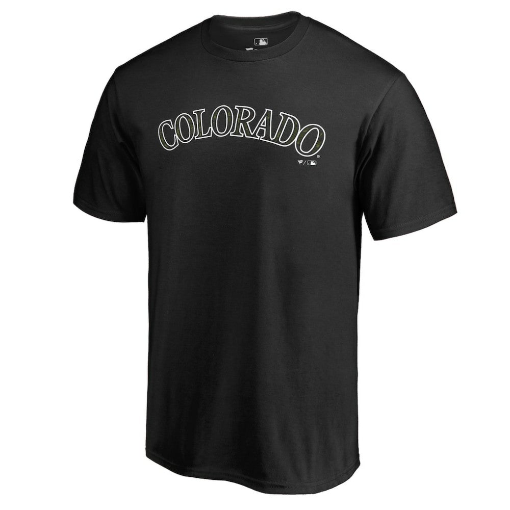 Colorado Rockies Armed Forces Wordmark T-Shirt - MLB