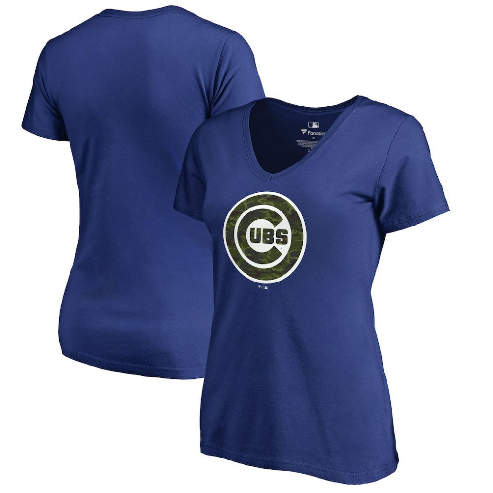 Chicago Cubs Women's Armed Forces Wordmark T-Shirt - MLB