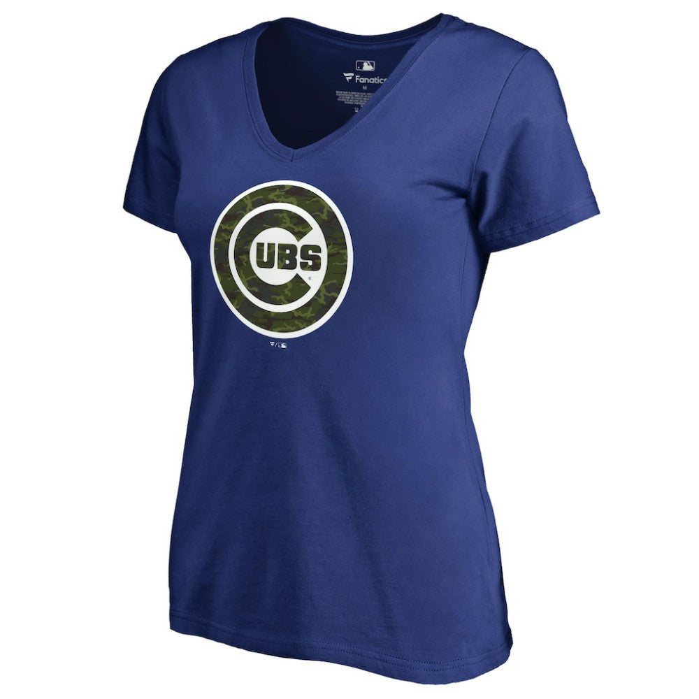 Chicago Cubs Women's Armed Forces Wordmark T-Shirt - MLB