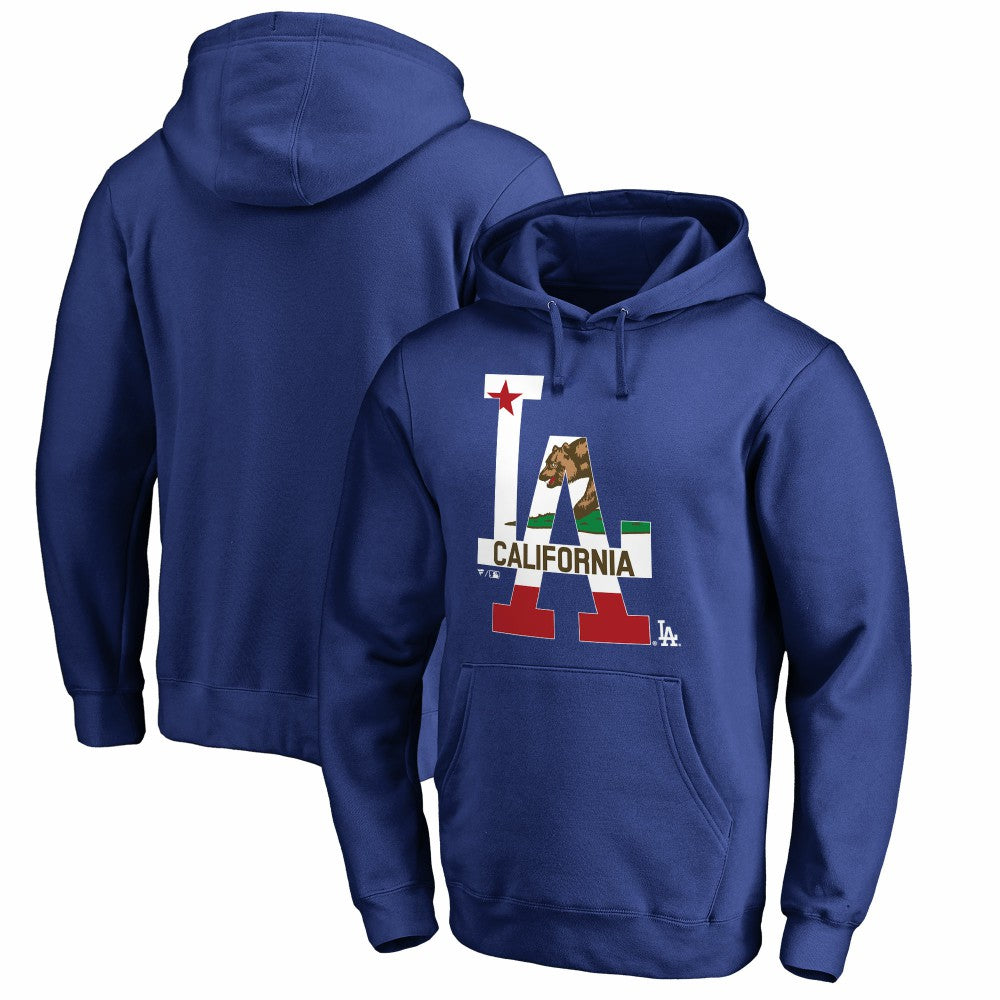 Los Angeles Dodgers Hometown Collection Cali Flag Pullover Hoodie - MLB