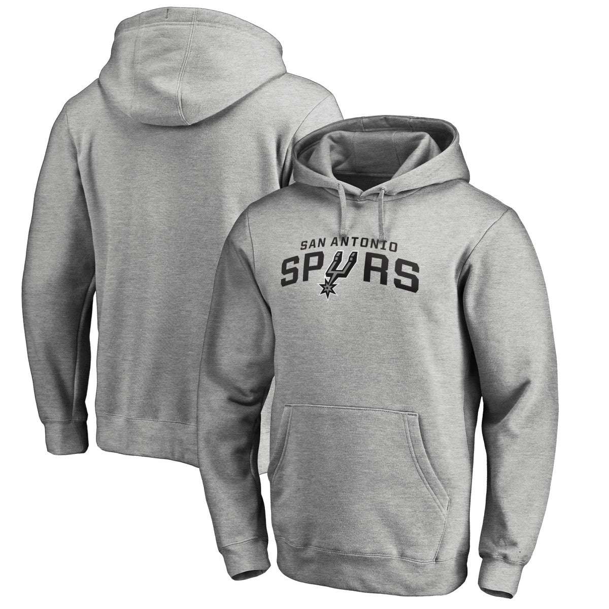 San Antonio Spurs Alternate Logo Pullover Hoodie Heather Gray - NBA