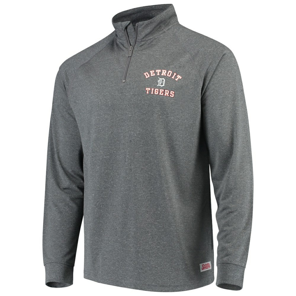 Detroit Tigers Stitches Team Raglan Quarter-Zip Pullover Jacket - MLB