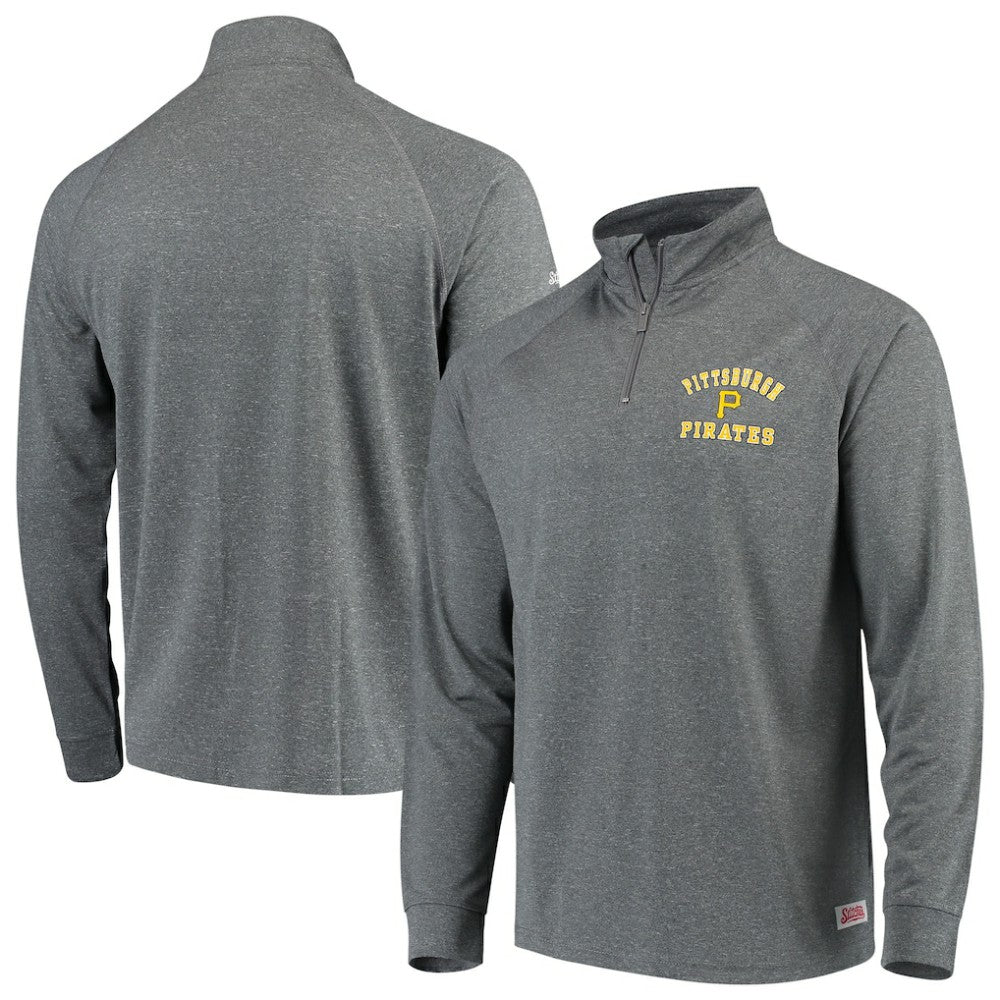 Pittsburgh Pirates Stitches Team Raglan Quarter-Zip Pullover Jacket - MLB