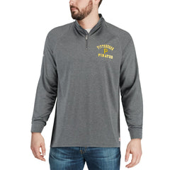 Pittsburgh Pirates Stitches Team Raglan Quarter-Zip Pullover Jacket - MLB