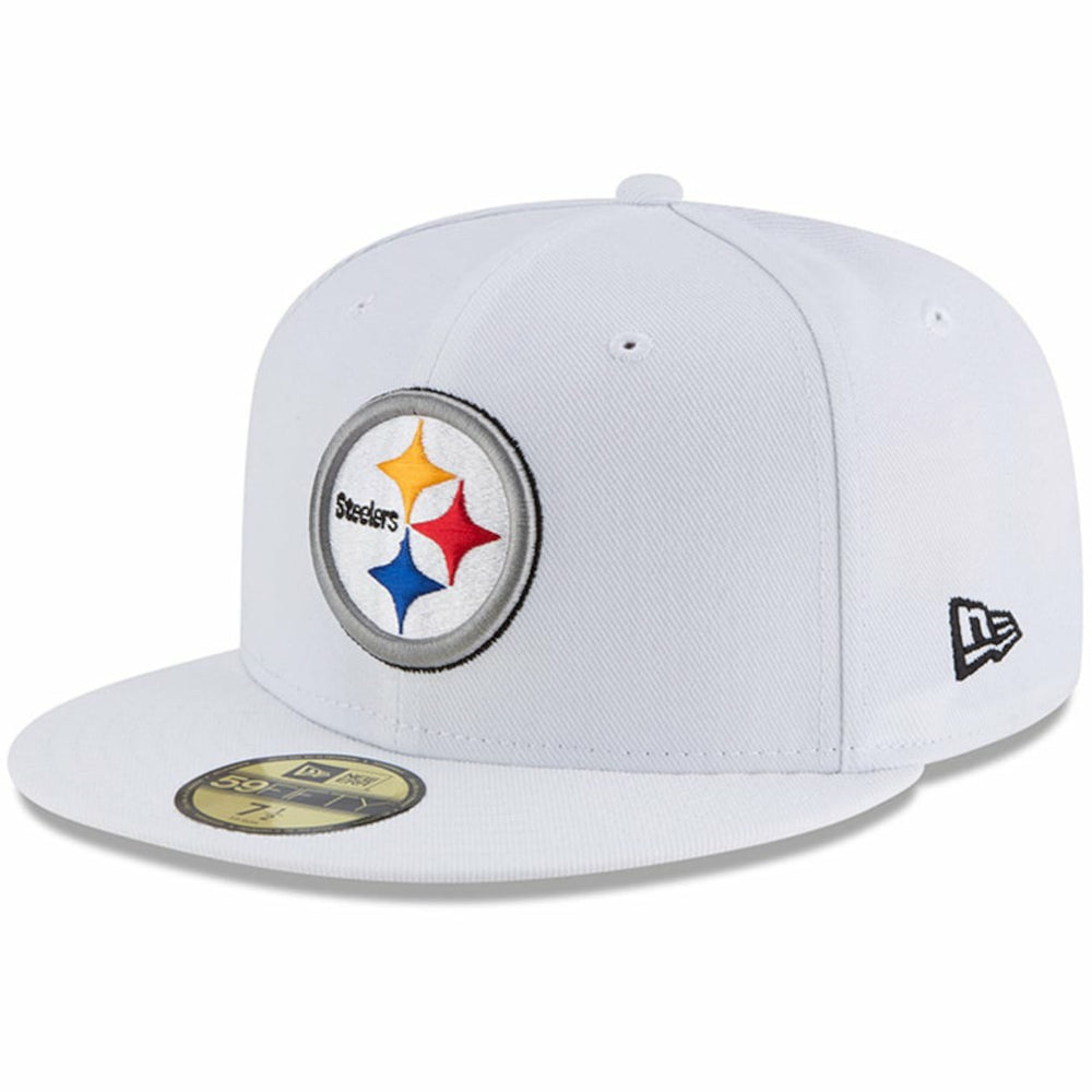 Pittsburgh Steelers New Era Omaha 59FIFTY Fitted Hat White | NFL