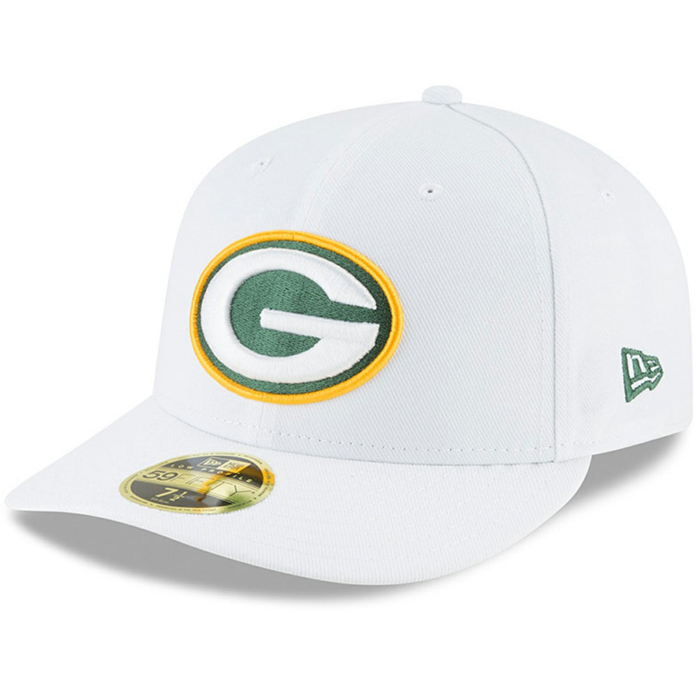 Green Bay Packers New Era Omaha Low Profile 59FIFTY Fitted Hat White | NFL