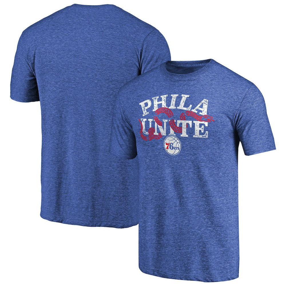 Philadelphia 76ers Hometown Collection Join Or Die Tri-Blend T-Shirt Royal - NBA