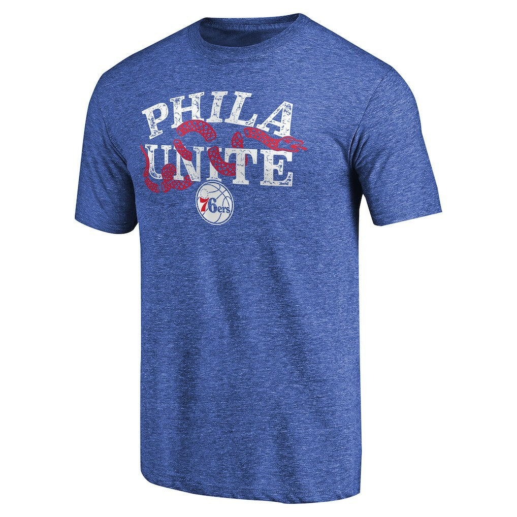 Philadelphia 76ers Hometown Collection Join Or Die Tri-Blend T-Shirt Royal - NBA