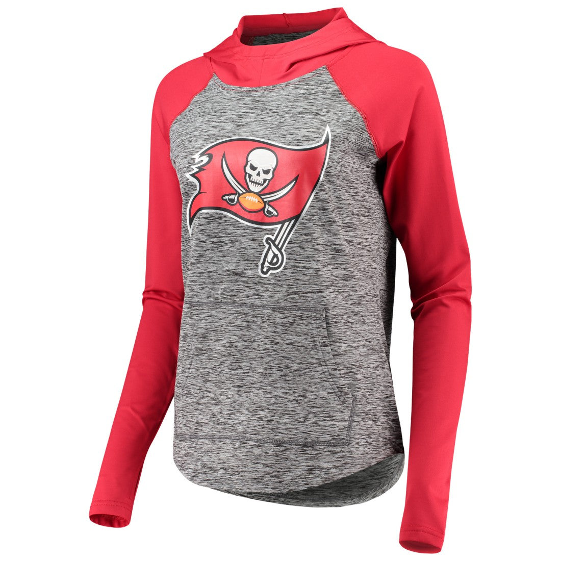 Tampa Bay Buccaneers G-III 4Her by Carl Banks Women's Championship Ring Pullover Hoodie Heathered Gray/Red | NFL