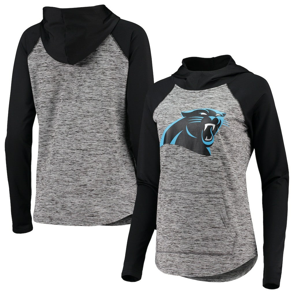 Carolina Panthers G-III 4Her by Carl Banks Women's Championship Ring Pullover Hoodie Heathered Gray/Black | NFL