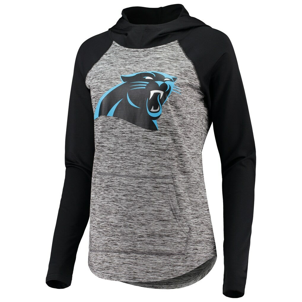 Carolina Panthers G-III 4Her by Carl Banks Women's Championship Ring Pullover Hoodie Heathered Gray/Black | NFL