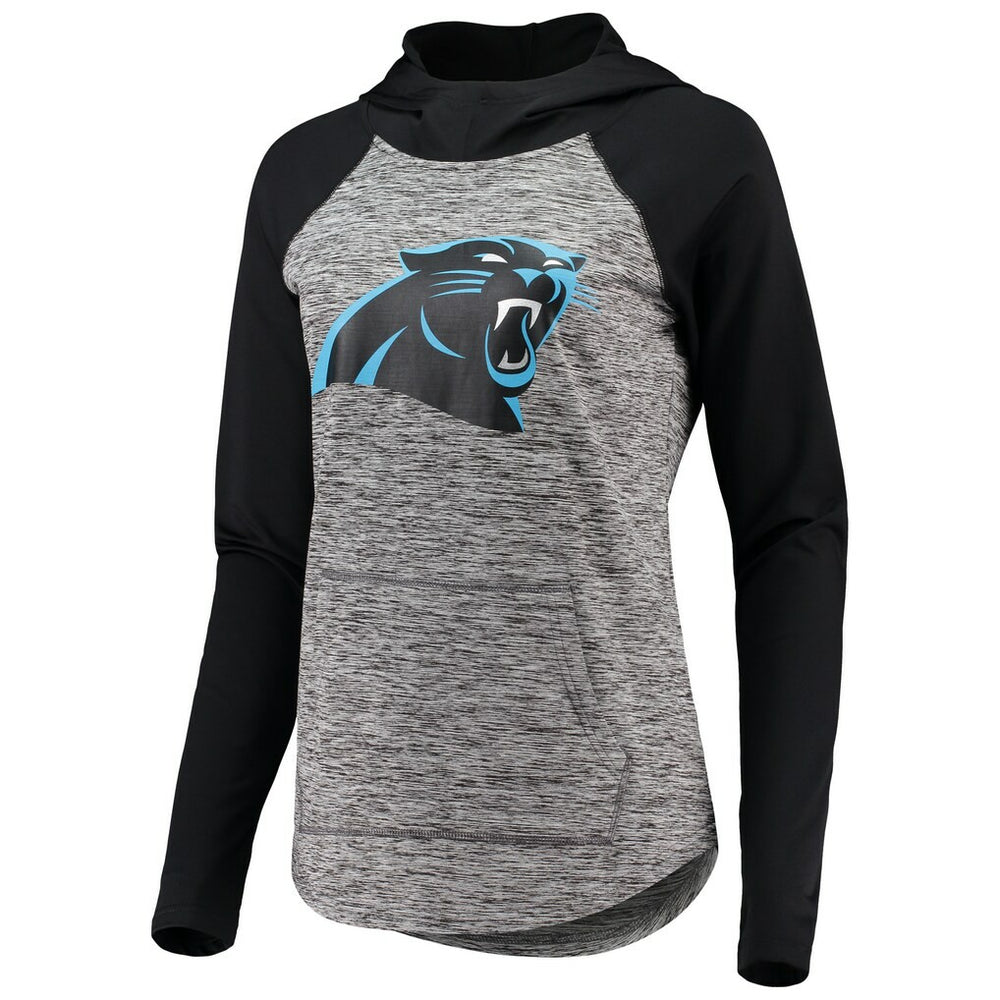Carolina Panthers G-III 4Her by Carl Banks Women's Championship Ring Pullover Hoodie Heathered Gray/Black | NFL