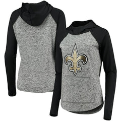 New Orleans Saints G-III 4Her by Carl Banks Women's Championship Ring Pullover Hoodie Heathered Gray/Black | NFL