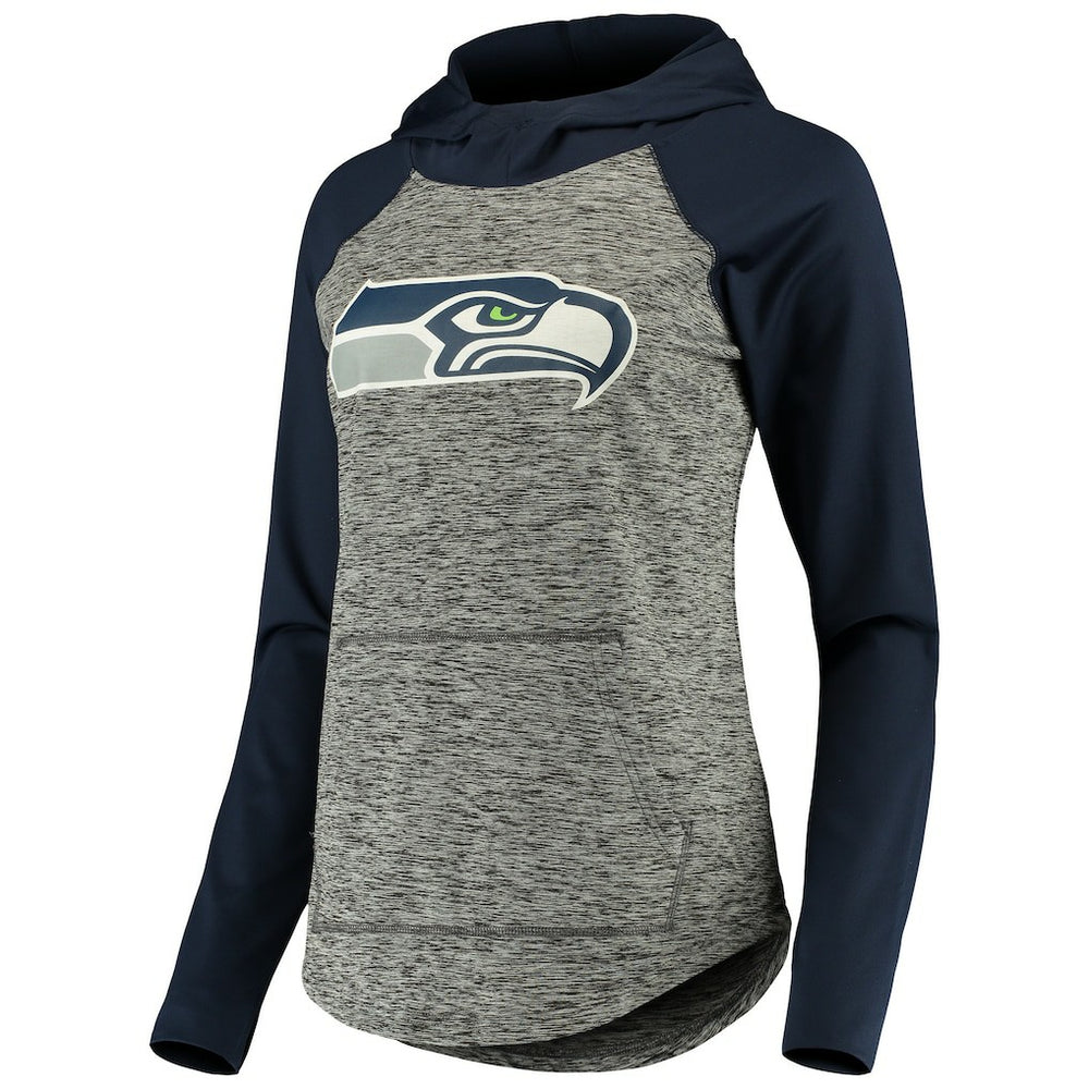 Seattle Seahawks G-III 4Her by Carl Banks Women's Championship Ring Pullover Hoodie Heathered Gray/College Navy | NFL