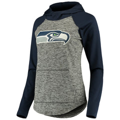 Seattle Seahawks G-III 4Her by Carl Banks Women's Championship Ring Pullover Hoodie Heathered Gray/College Navy | NFL
