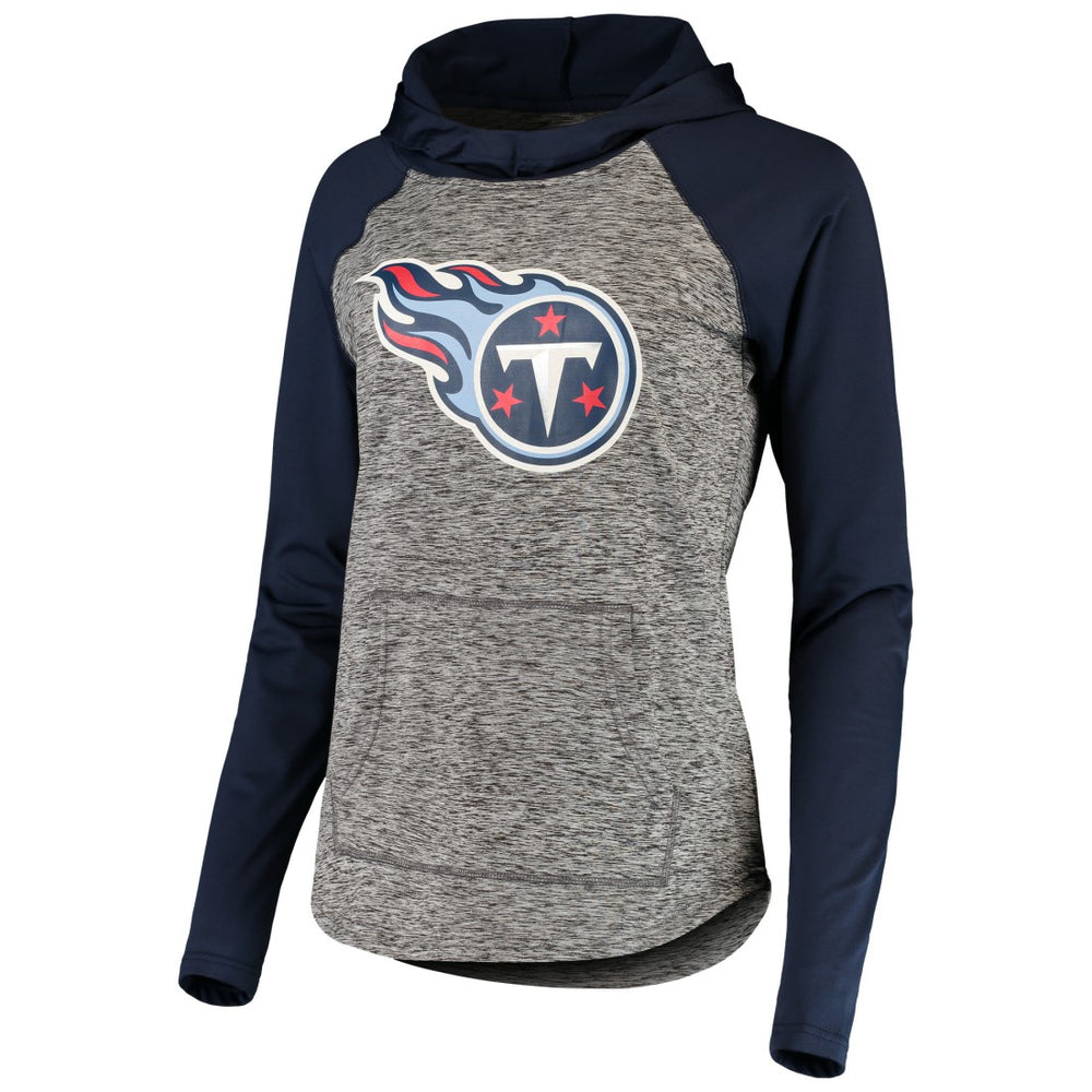Tennessee Titans G-III 4Her by Carl Banks Women's Championship Ring Pullover Hoodie Heathered Gray/Navy | NFL