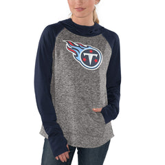Tennessee Titans G-III 4Her by Carl Banks Women's Championship Ring Pullover Hoodie Heathered Gray/Navy | NFL