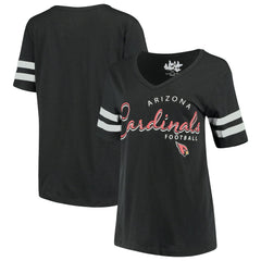 Arizona Cardinals Touch Women's Triple Play V-Neck T-Shirt Black | NFL