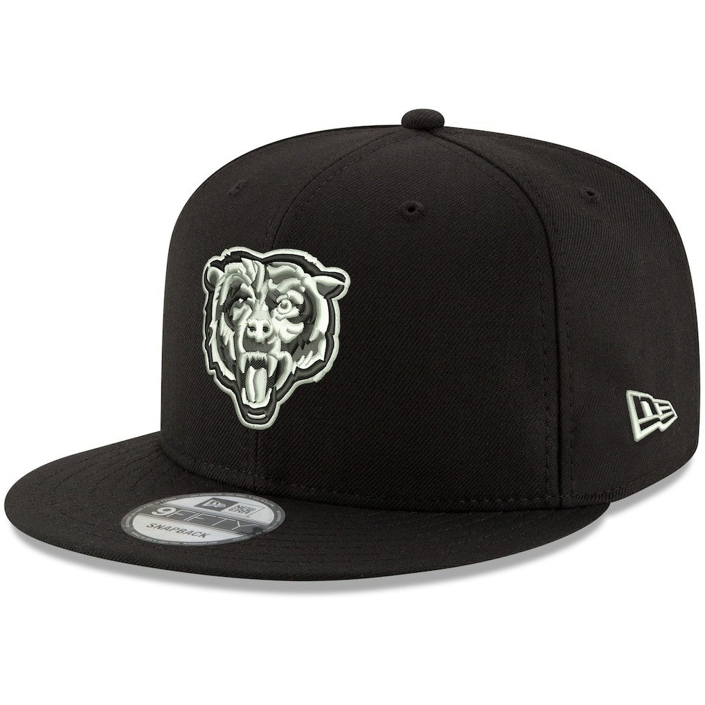 Chicago Bears New Era B-Dub 9FIFTY Adjustable Hat Black | NFL