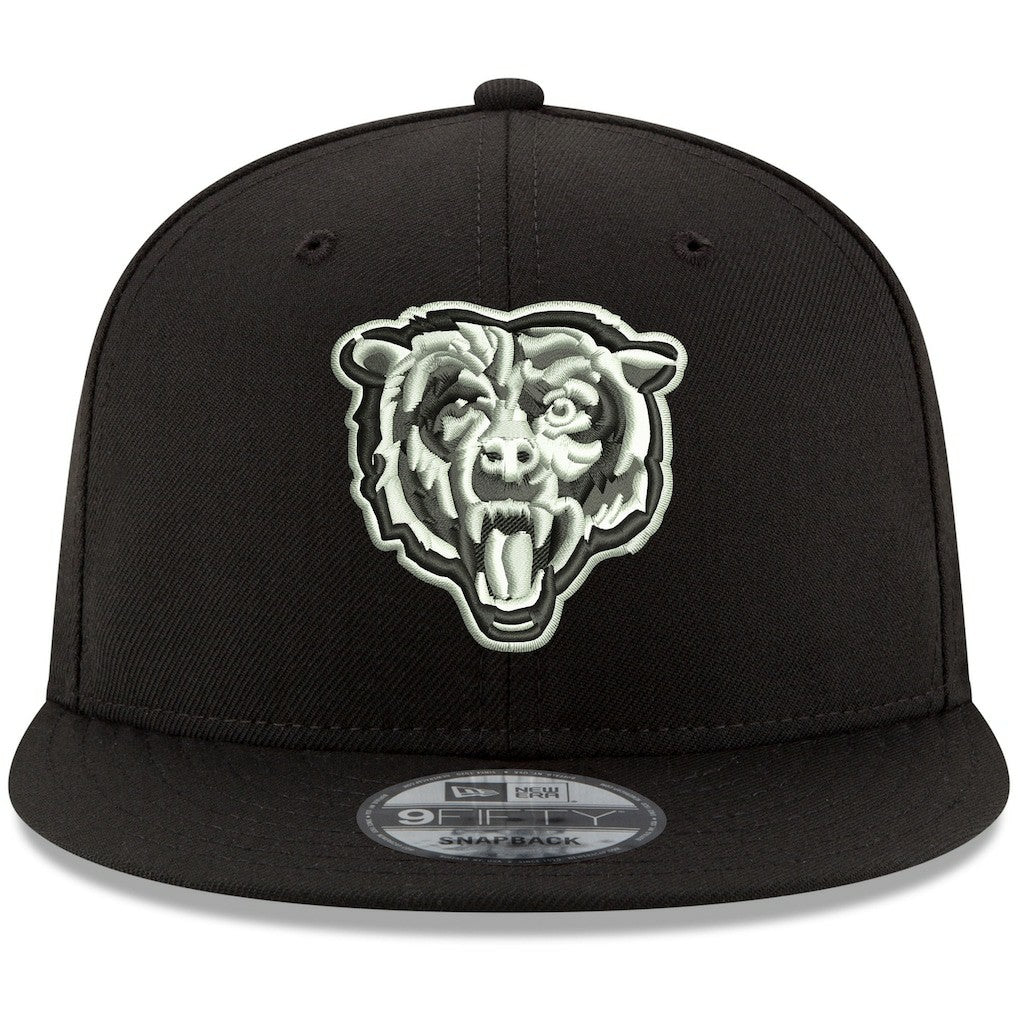 Chicago Bears New Era B-Dub 9FIFTY Adjustable Hat Black | NFL