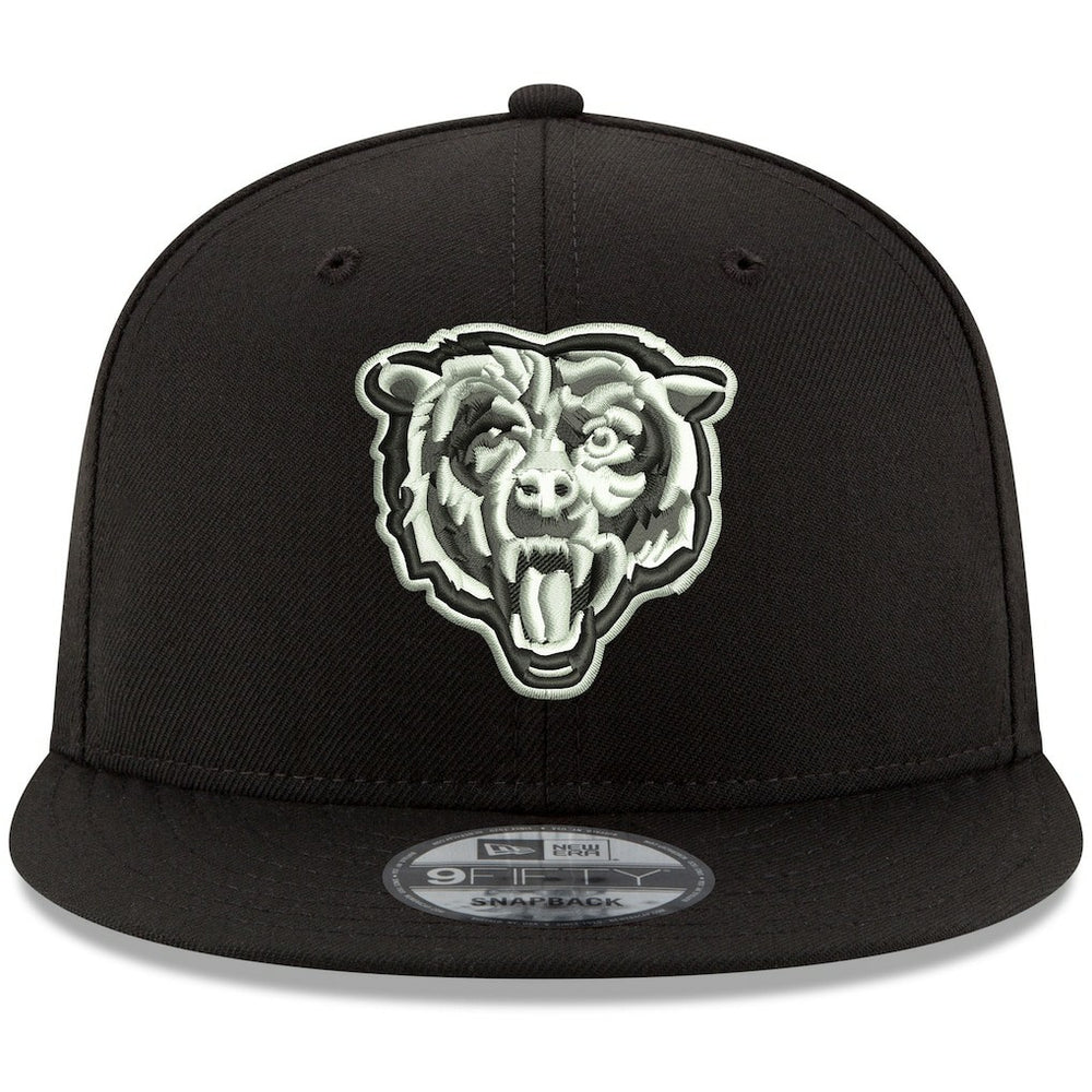 Chicago Bears New Era B-Dub 9FIFTY Adjustable Hat Black | NFL