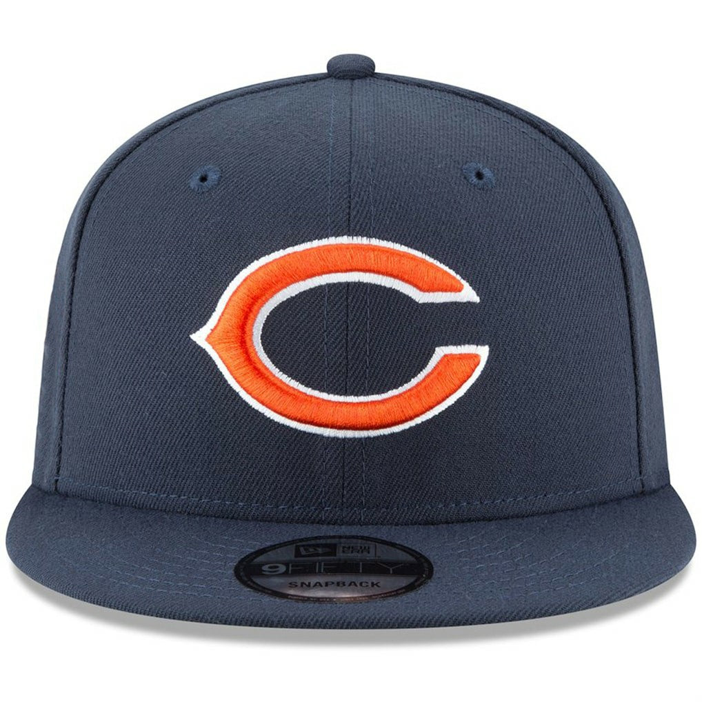 Chicago Bears New Era Basic 9FIFTY Adjustable Snapback Hat Navy | NFL