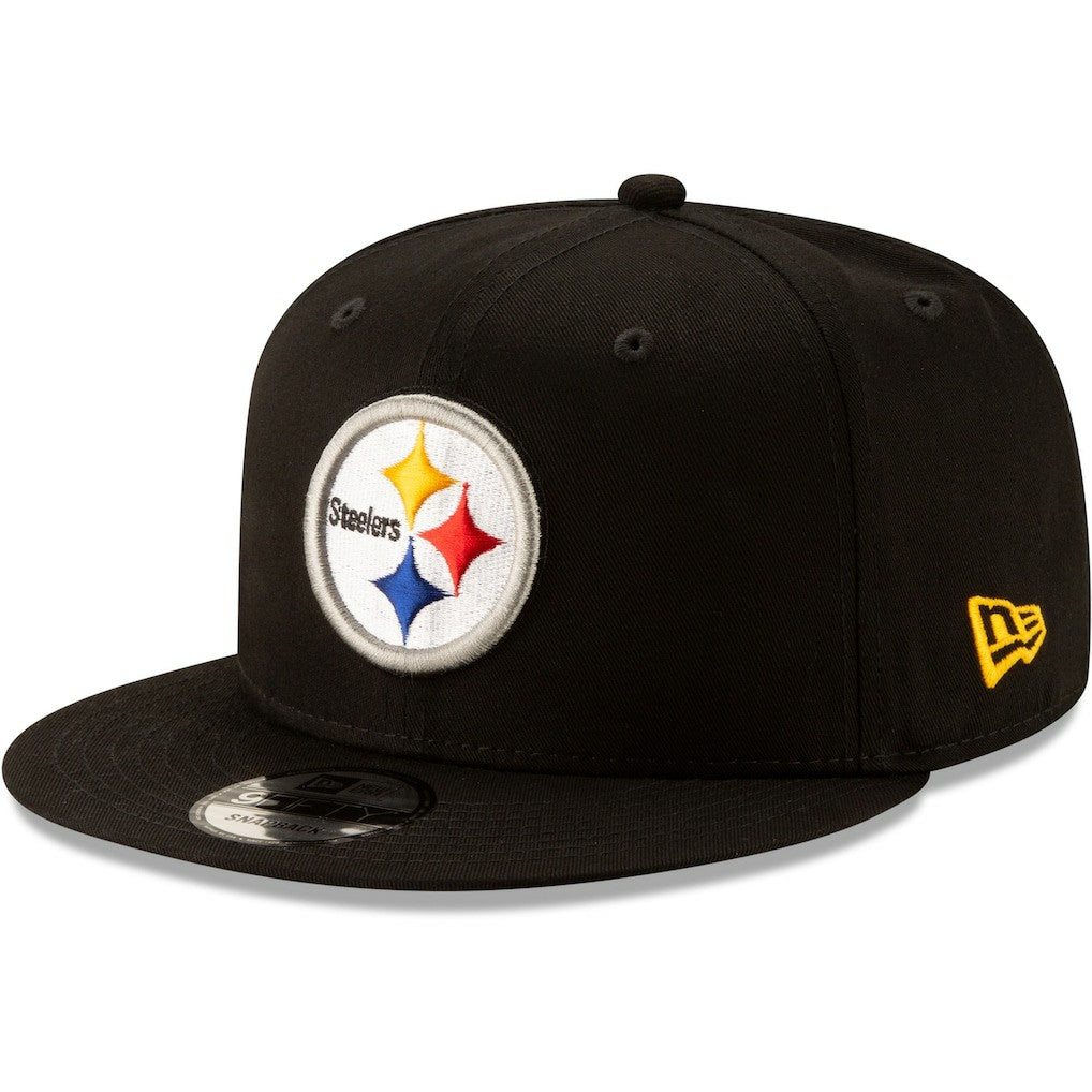 Pittsburgh Steelers New Era Basic 9FIFTY Adjustable Snapback Hat Black | NFL
