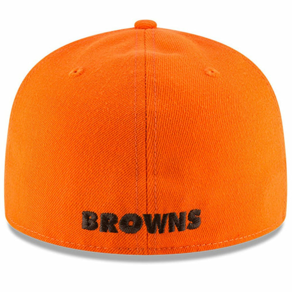 Cleveland Browns New Era Omaha Brownie The Elf Throwback 59FIFTY Fitted Hat Orange | NFL