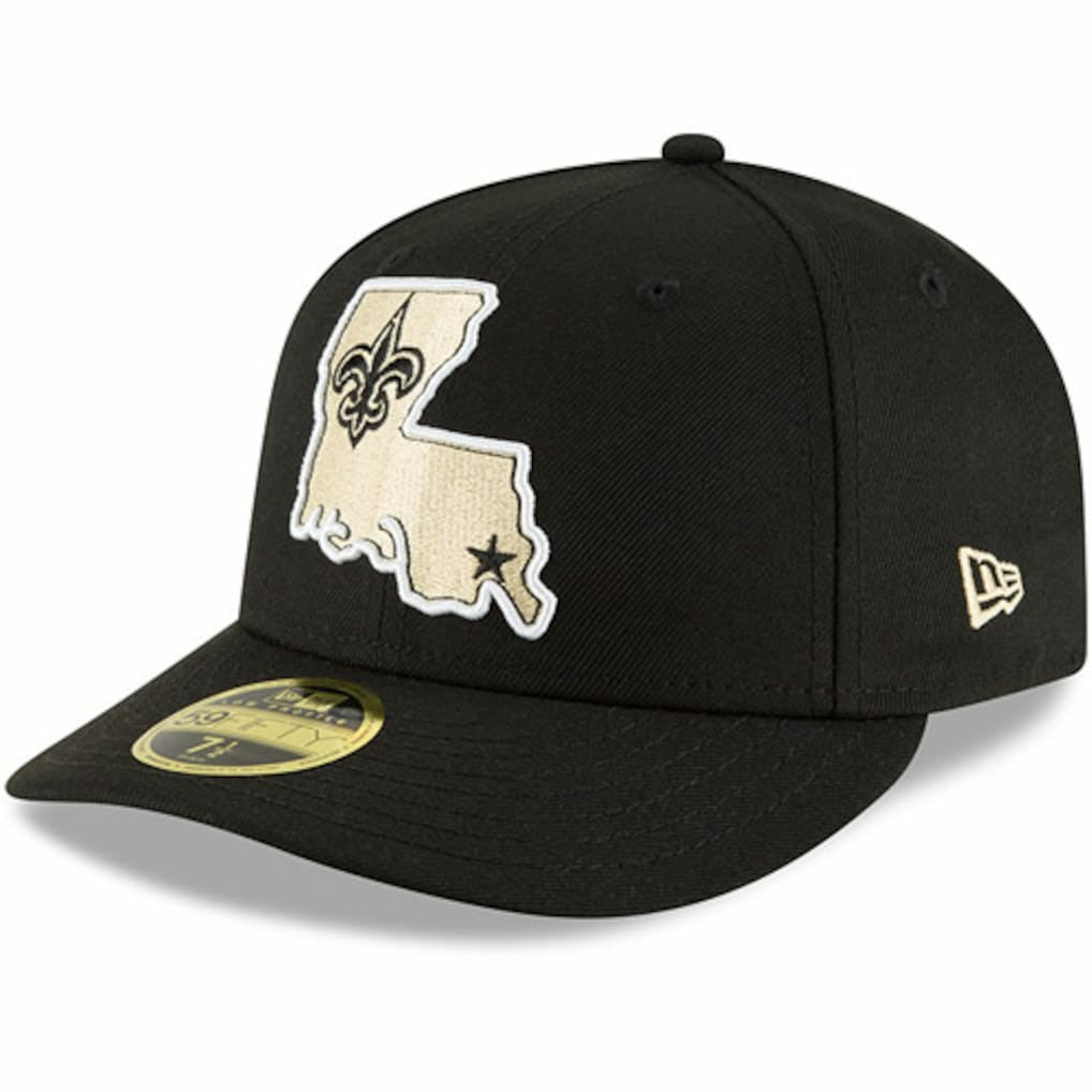New Orleans Saints New Era Alternate Logo Omaha Low Profile 59FIFTY Fitted Hat Black | NFL