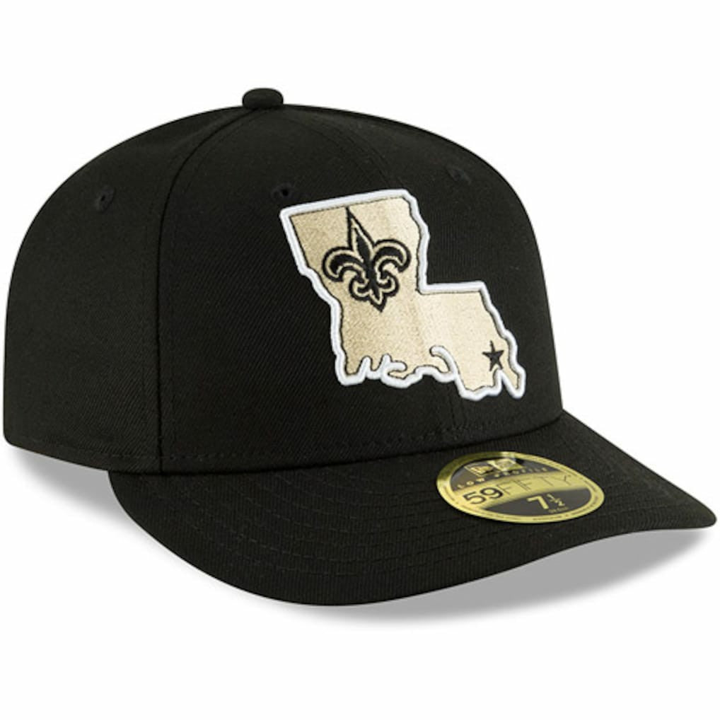 New Orleans Saints New Era Alternate Logo Omaha Low Profile 59FIFTY Fitted Hat Black | NFL