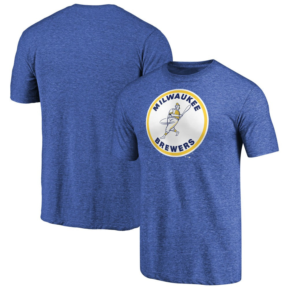 Milwaukee Brewers Cooperstown Collection Forbes Tri-Blend T-Shirt - MLB