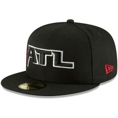 Atlanta Falcons New Era Omaha 59FIFTY Fitted Hat Black | NFL