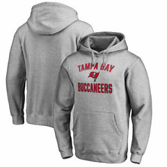 Tampa Bay Buccaneers Victory Arch Pullover Hoodie Heathered Gray | NFL