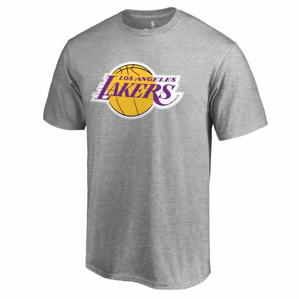 LeBron James Los Angeles Lakers Backer Name & Number T-Shirt Heather Gray - NBA
