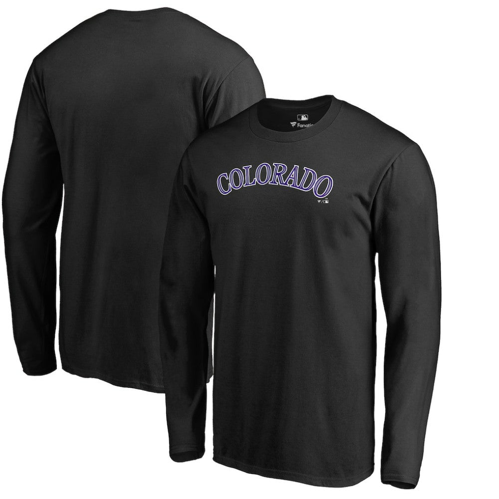 Colorado Rockies Team Wordmark Long Sleeve T-Shirt - MLB