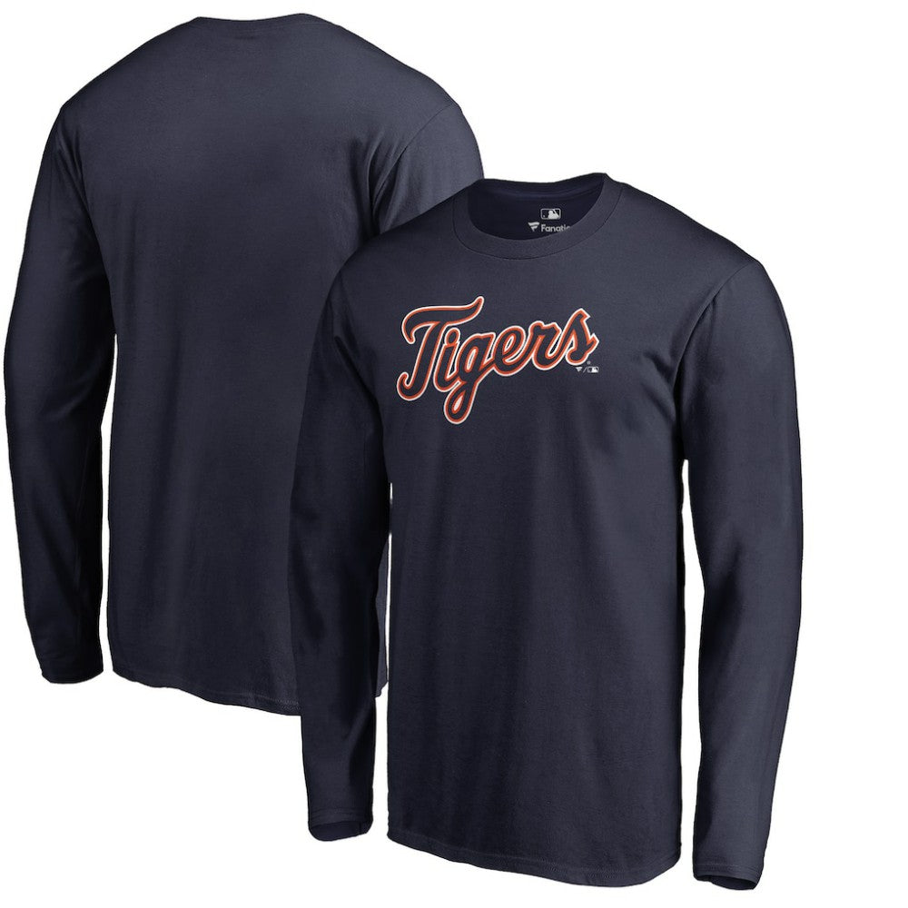 Detroit Tigers Team Wordmark Long Sleeve T-Shirt - MLB