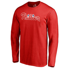 Philadelphia Phillies Team Wordmark Long Sleeve T-Shirt - MLB