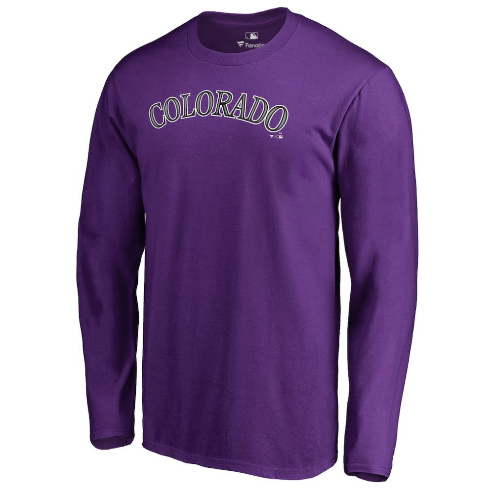 Colorado Rockies Team Wordmark Long Sleeve T-Shirt - MLB